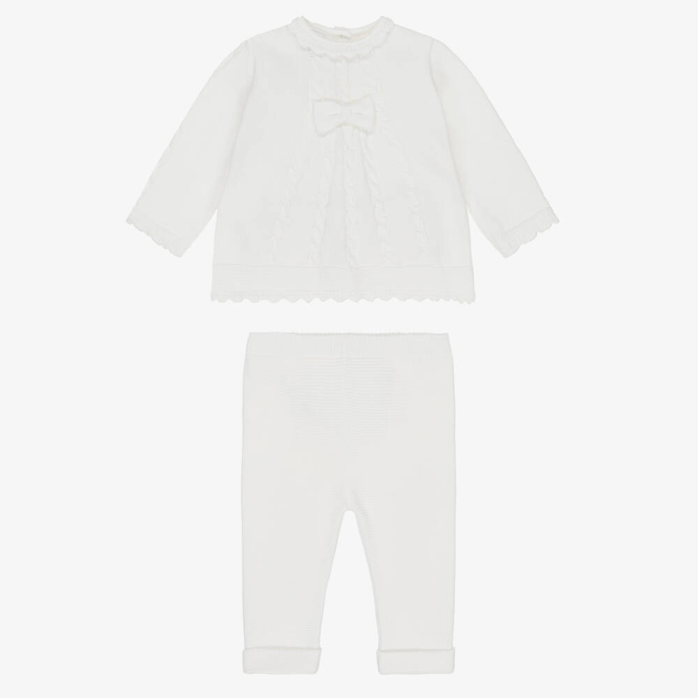 Sarah Louise-Ivory Outfit Sets-trousers Sets | Childrensalon Outlet