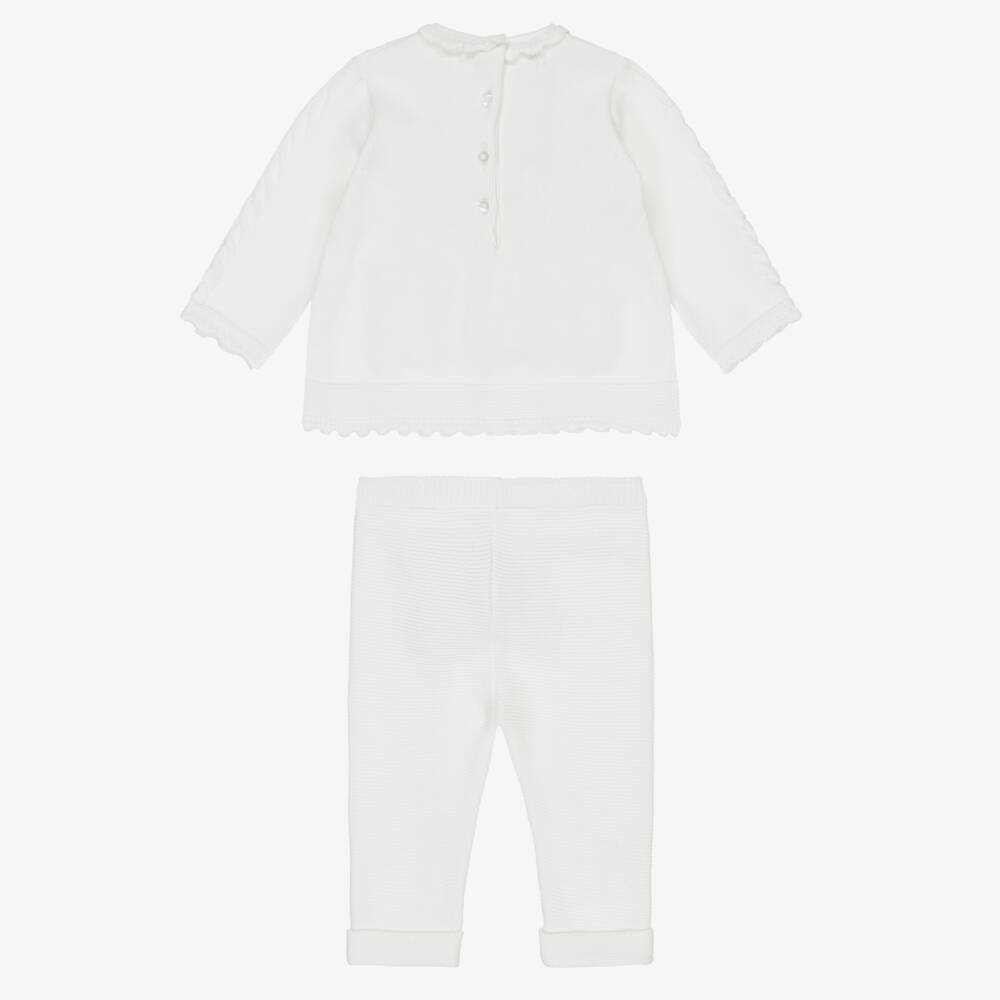 Sarah Louise-Ivory Outfit Sets-trousers Sets | Childrensalon Outlet