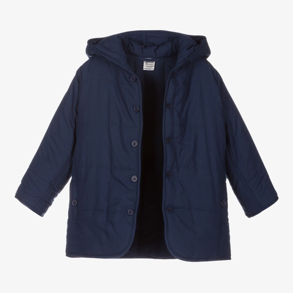 Sarah Louise-Navy Blue Padded Coat | Childrensalon Outlet