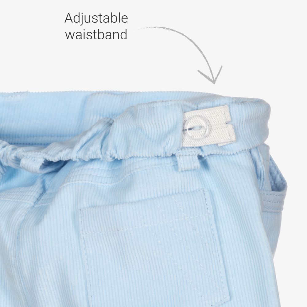 Sarah Louise Pale Blue Corduroy Trousers Childrensalon Outlet