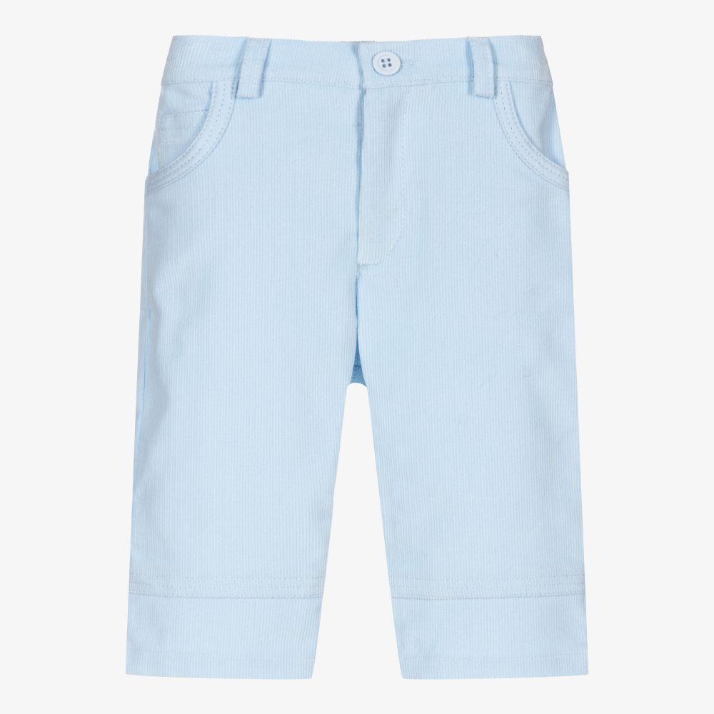 Sarah Louise - Pale Blue Corduroy Trousers | Childrensalon