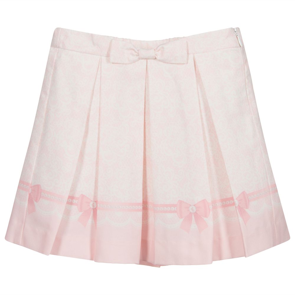 Sarah Louise - Pink Polycotton Skirt | Childrensalon