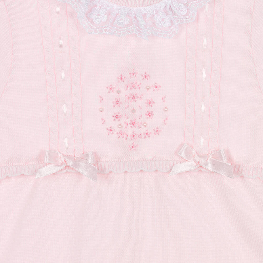 Sarah Louise-Pink Shortie & Bonnet | Childrensalon Outlet