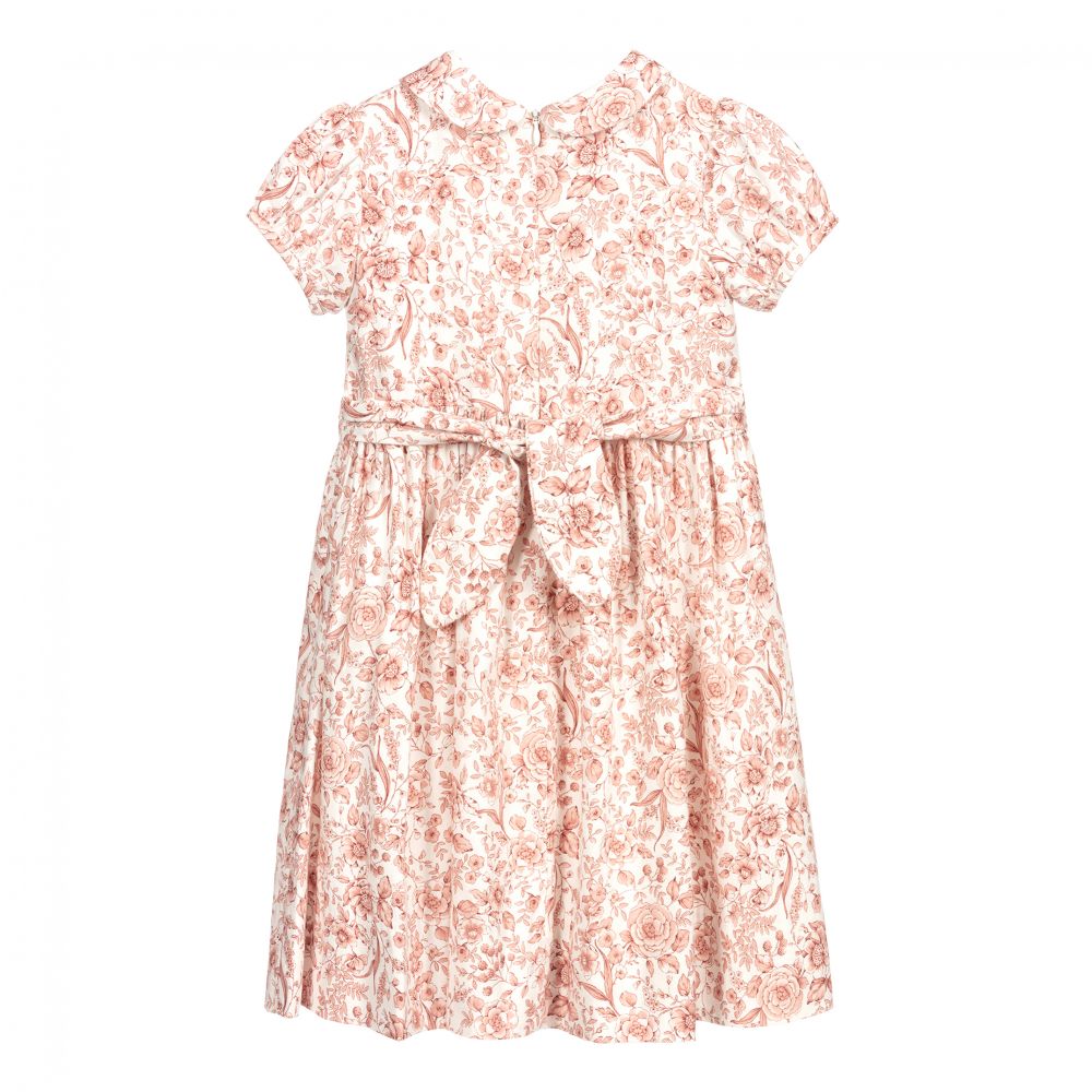 Sarah Louise - Pink & White Floral Dress | Childrensalon Outlet