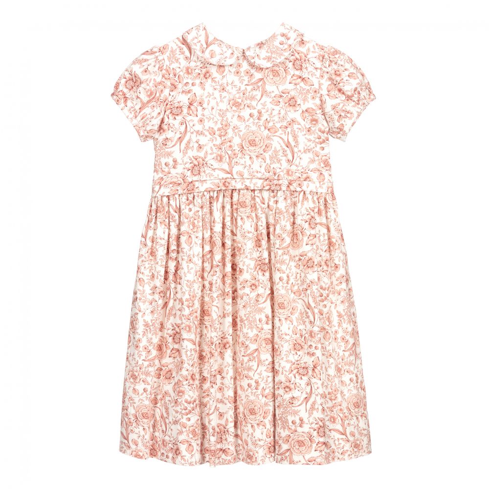 Sarah Louise - Pink & White Floral Dress | Childrensalon