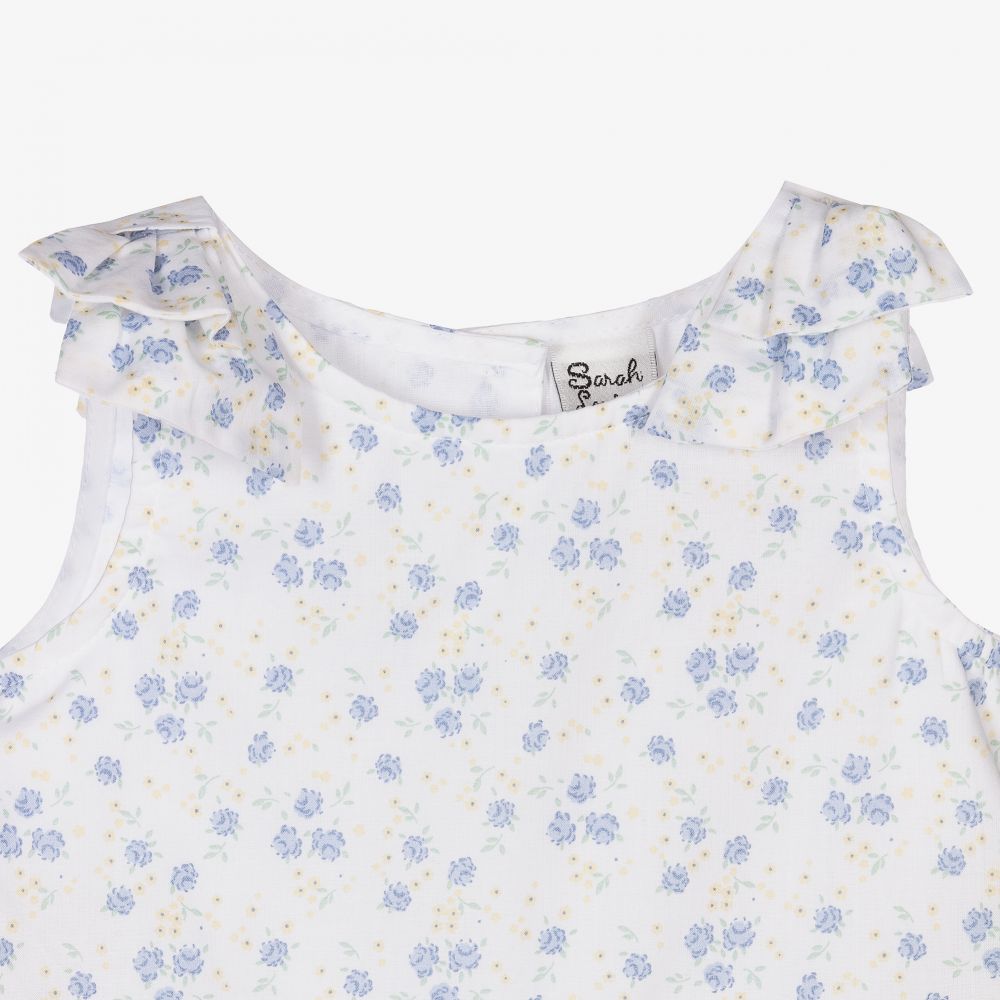 Sarah Louise-White Cotton Baby Shortie | Childrensalon Outlet
