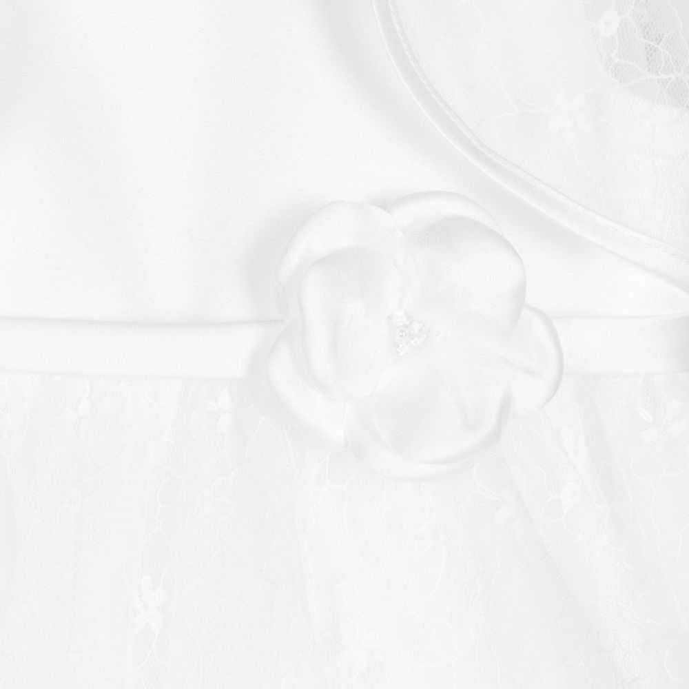 Sarah Louise-White Satin & Tulle Dress Set | Childrensalon Outlet