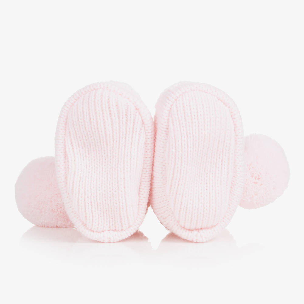 ساتيلا أوف سويدن-بوت أكريليك محبوك لون زهري للمولودات | Childrensalon Outlet