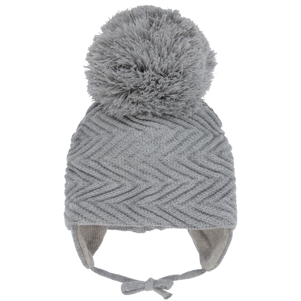 Sätila of Sweden - Grey Jackie Pom-Pom Hat | Childrensalon