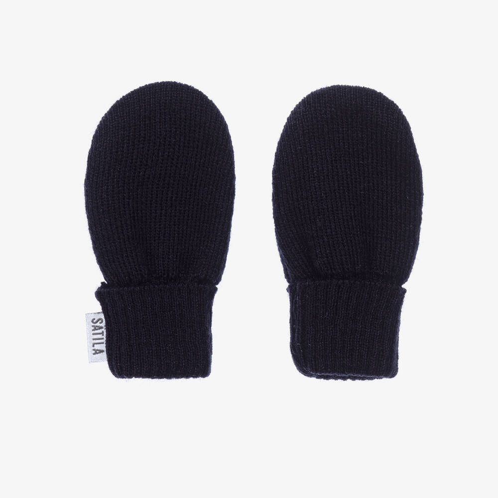 Sätila of Sweden-قفازات أكريليك محبوك لون كحلي للأطفال | Childrensalon Outlet