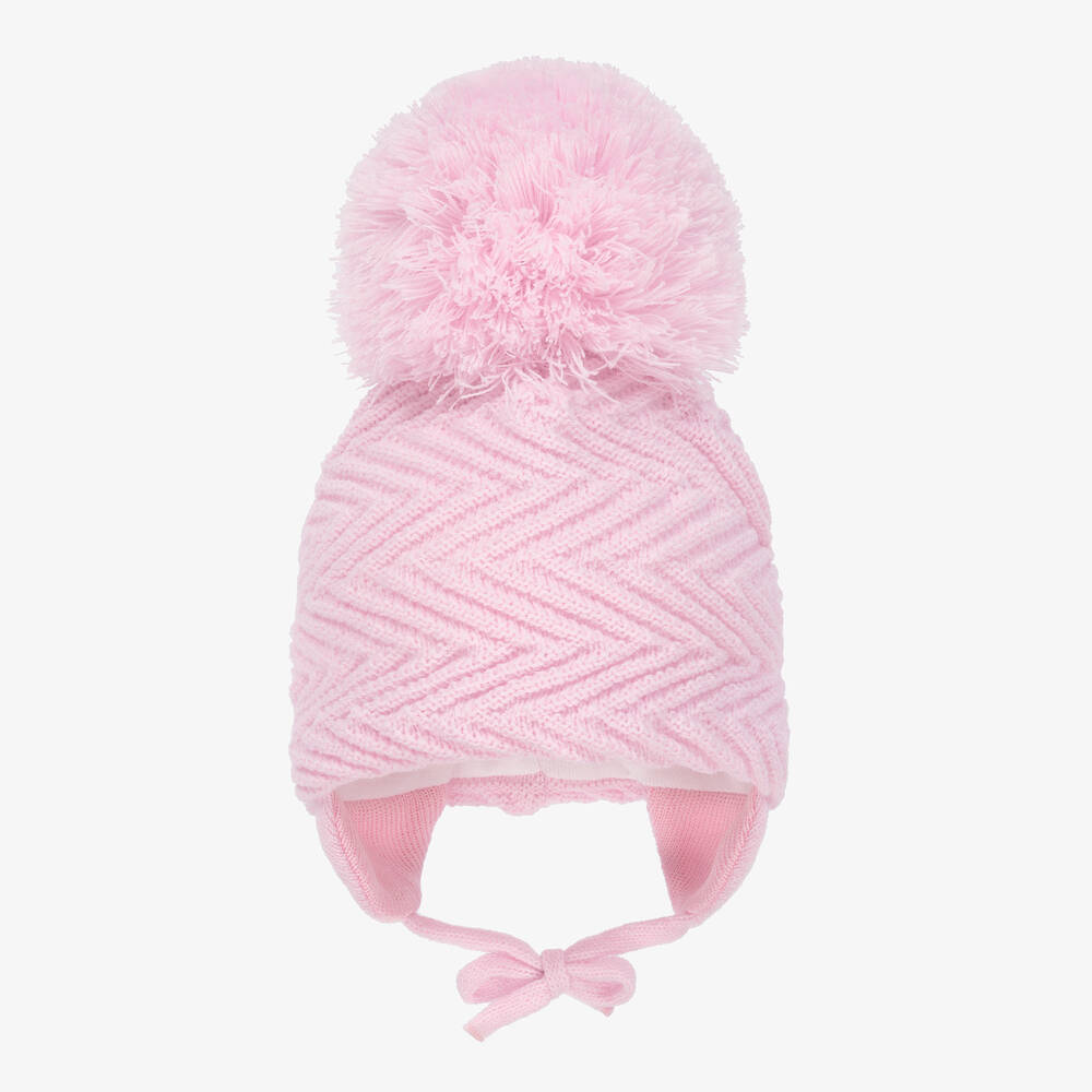 Sätila of Sweden - Розовая шапка с большим помпоном | Childrensalon