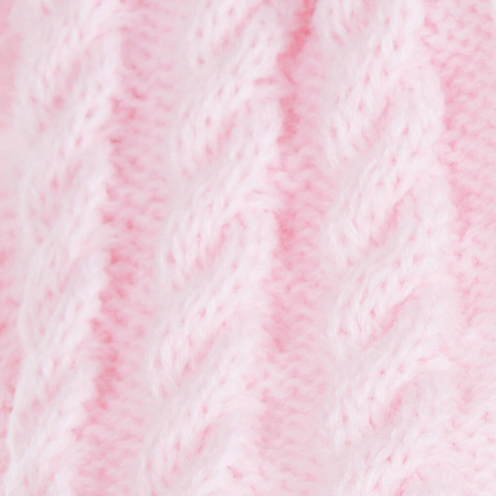 Sätila of Sweden-Pink Laura Knitted Giant Pom-Pom Beanie | Childrensalon Outlet