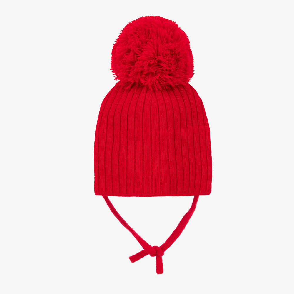 Sätila of Sweden-Red Park Large Pom-Pom Hat | Childrensalon Outlet