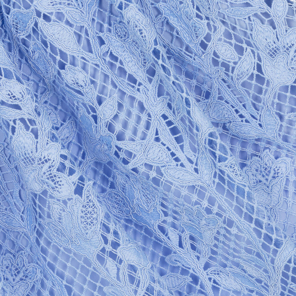 Self-Portrait-Girls Cornflower Lace Dress | Childrensalon Outlet