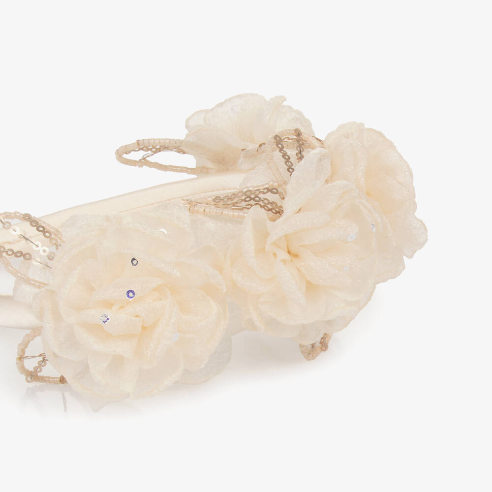 Self-Portrait-Girls Cream Blossom Headband | Childrensalon Outlet
