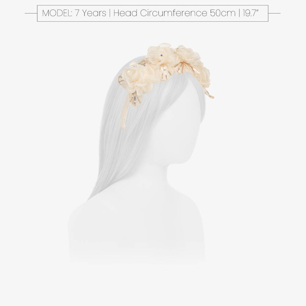 Self-Portrait-Girls Cream Blossom Headband | Childrensalon Outlet