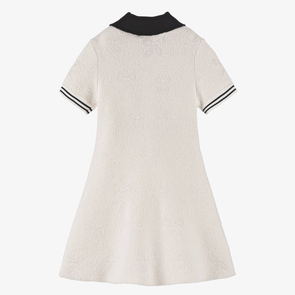 Self-Portrait-Girls Elegant Ivory Knit Dress | Childrensalon Outlet