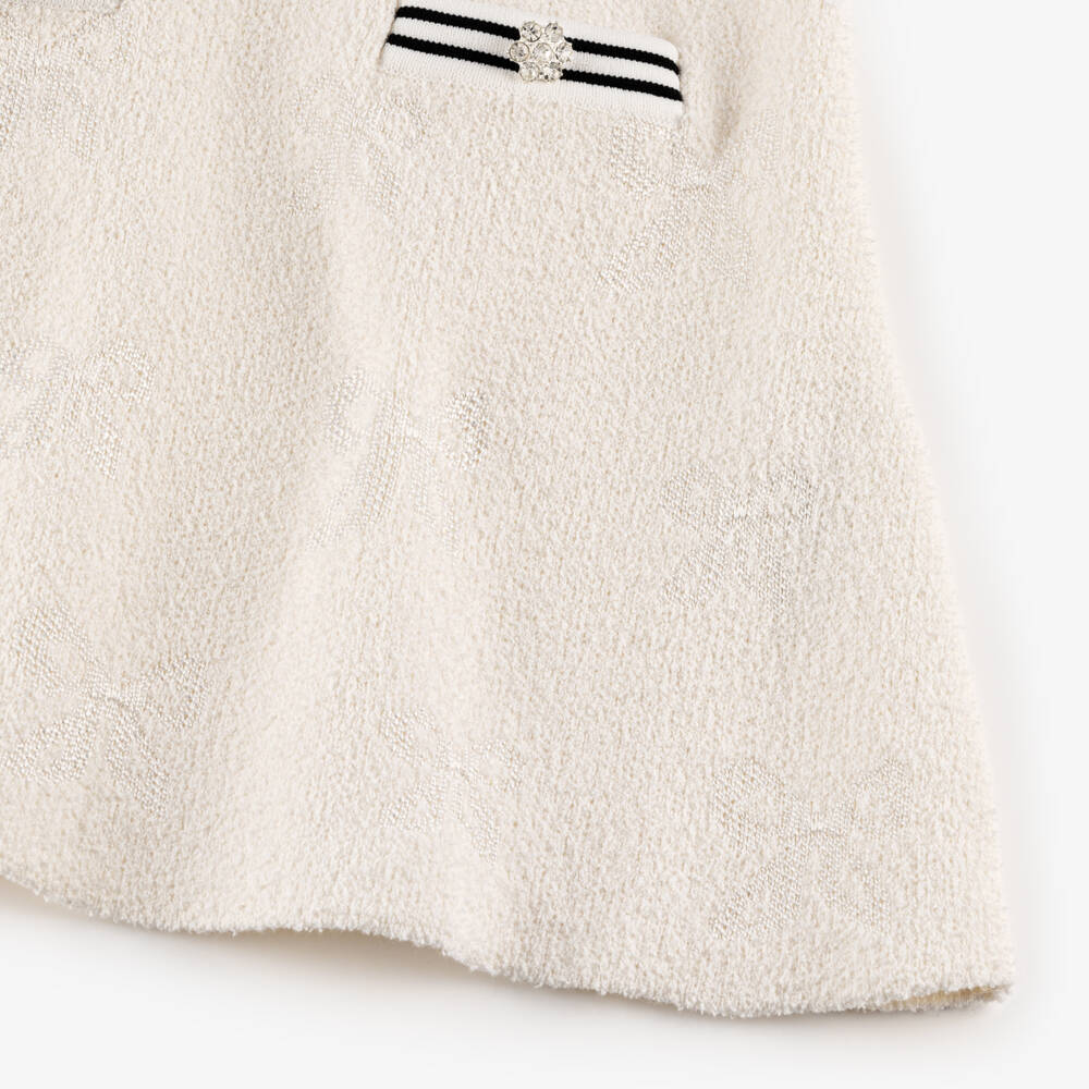 Self-Portrait-Girls Elegant Ivory Knit Dress | Childrensalon Outlet