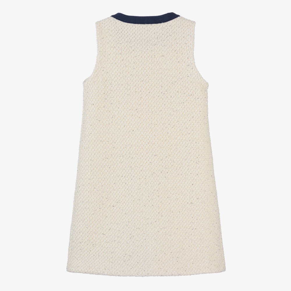 Self-Portrait-Girls Elegant Ivory Knit Frock | Childrensalon Outlet