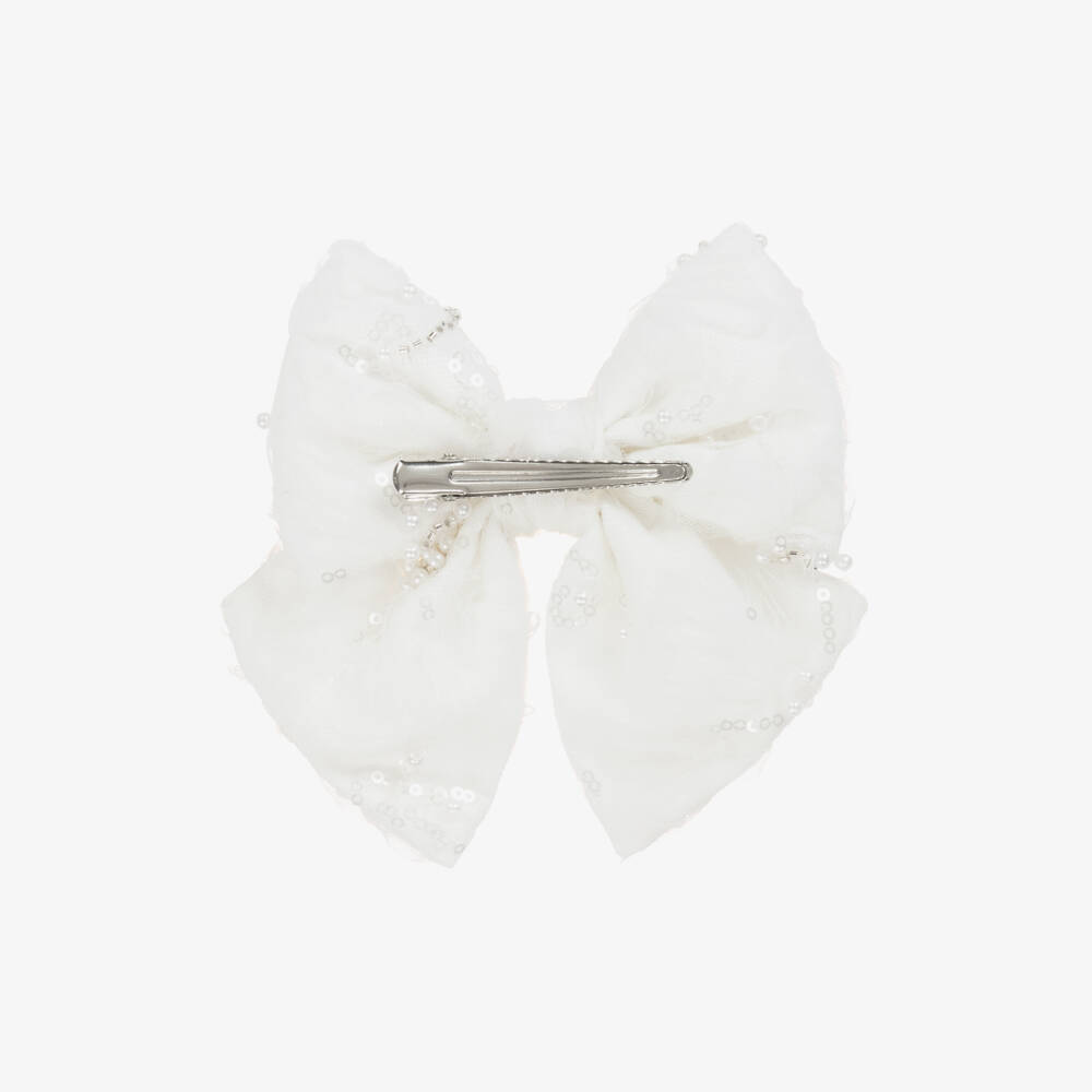 Self-Portrait-Girls Elegant Ivory Lace Clip | Childrensalon Outlet