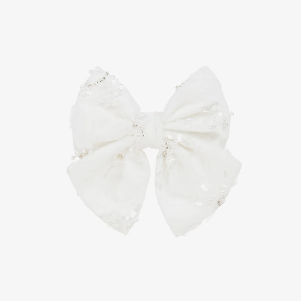 Self-Portrait-Girls Elegant Ivory Lace Clip | Childrensalon Outlet