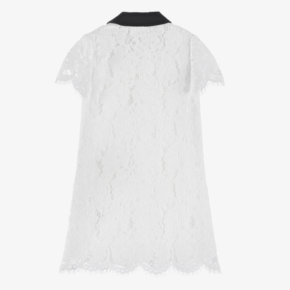 Self-Portrait-Girls Elegant White Lace Dress | Childrensalon Outlet