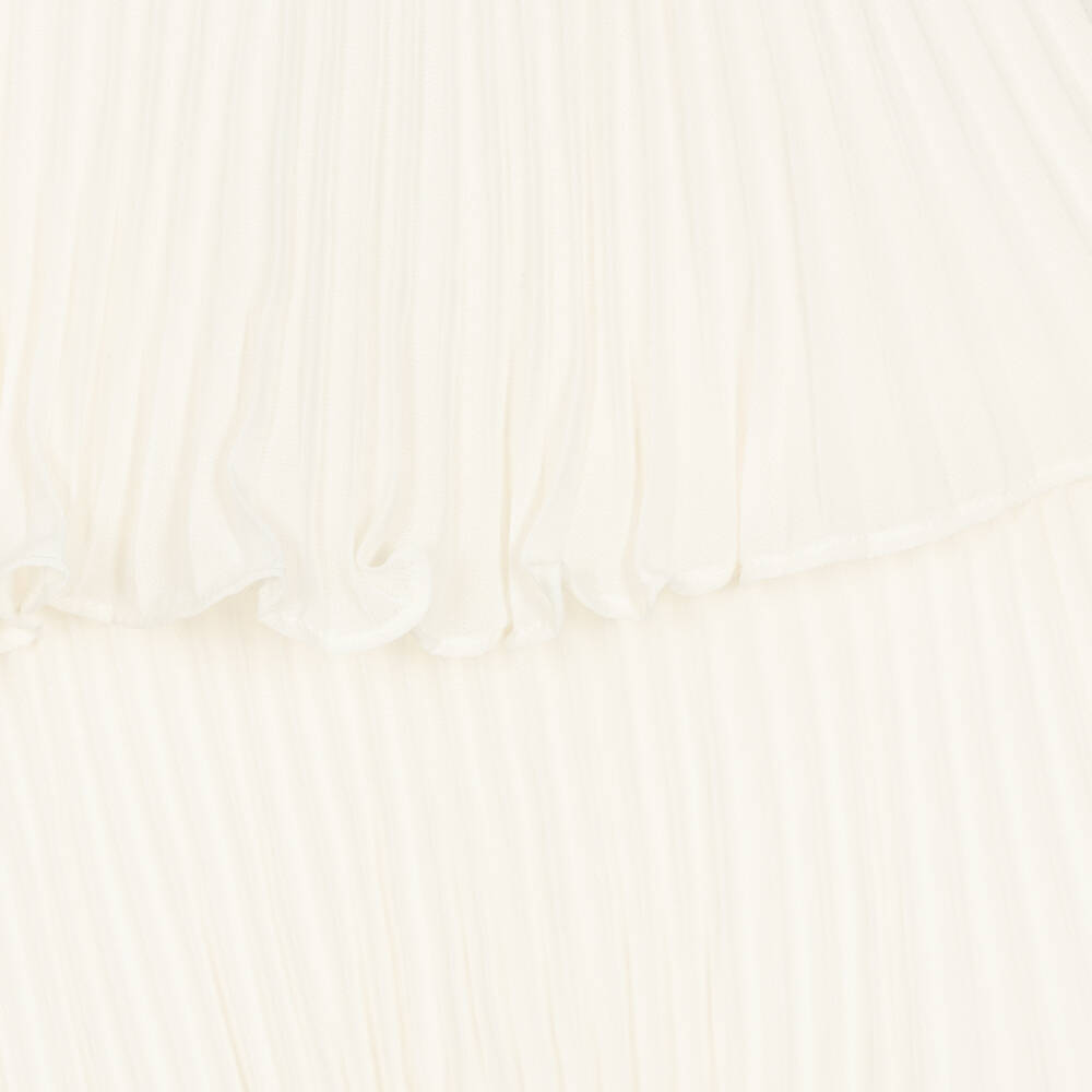 Self-Portrait-فستان شيفون بطبقات لون عاجي | Childrensalon Outlet