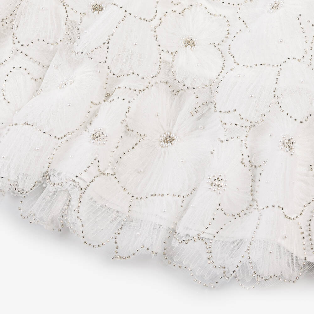Self-Portrait-Girls Lush Ivory Floral Gown | Childrensalon Outlet