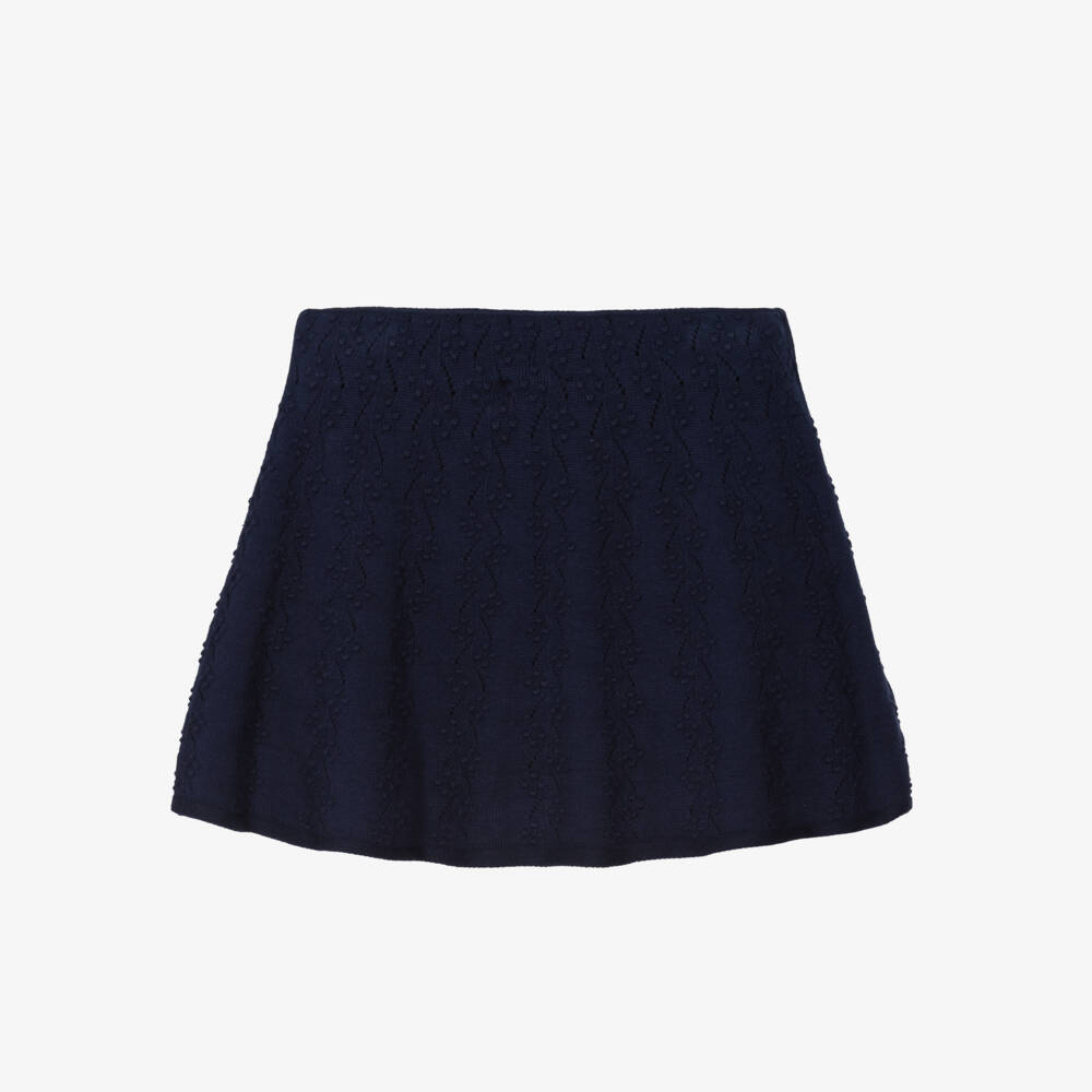 Self-Portrait-Girls Nautical Textured Knit Skirt | Childrensalon Outlet