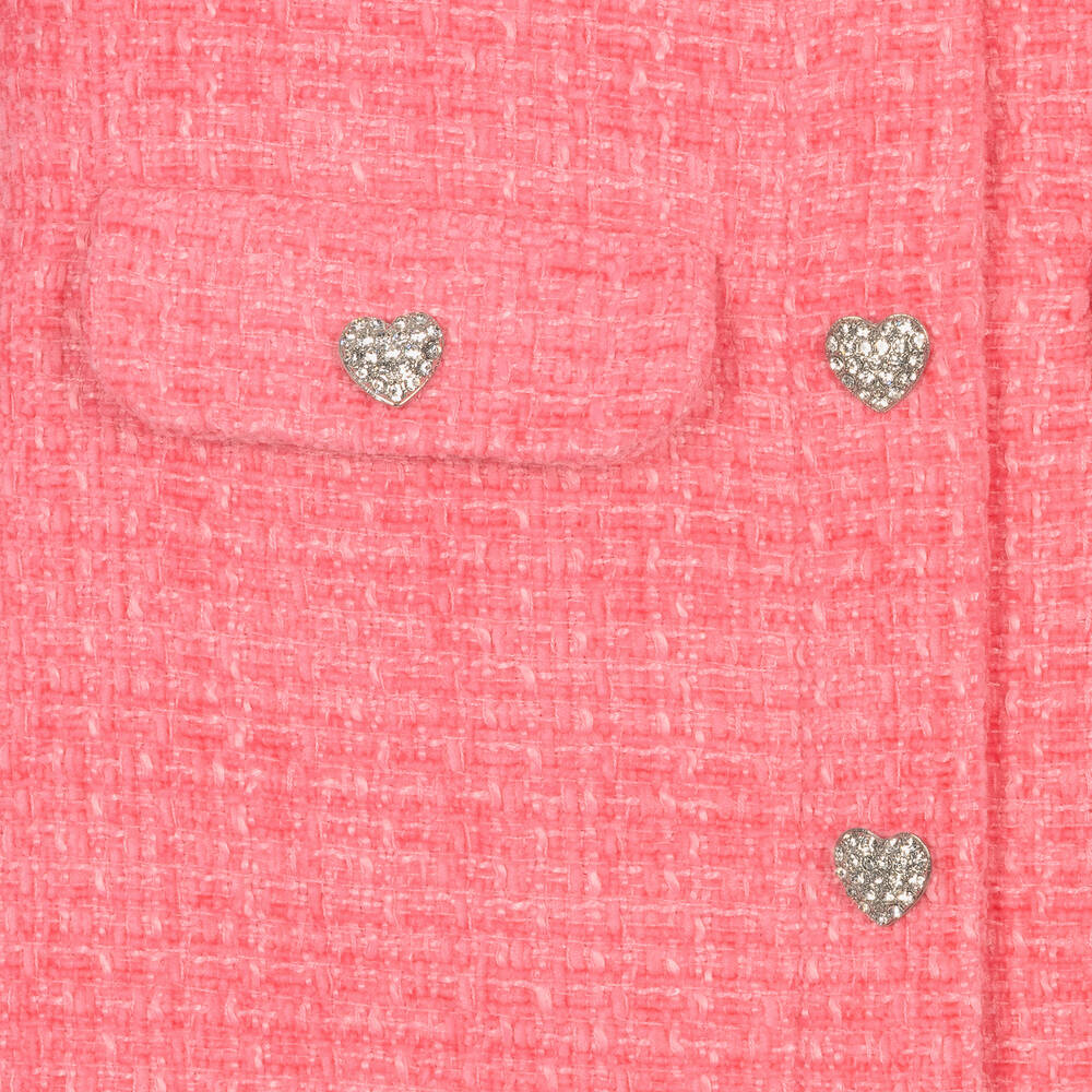 Self-Portrait-Girls Pink Tweed Skirt | Childrensalon Outlet