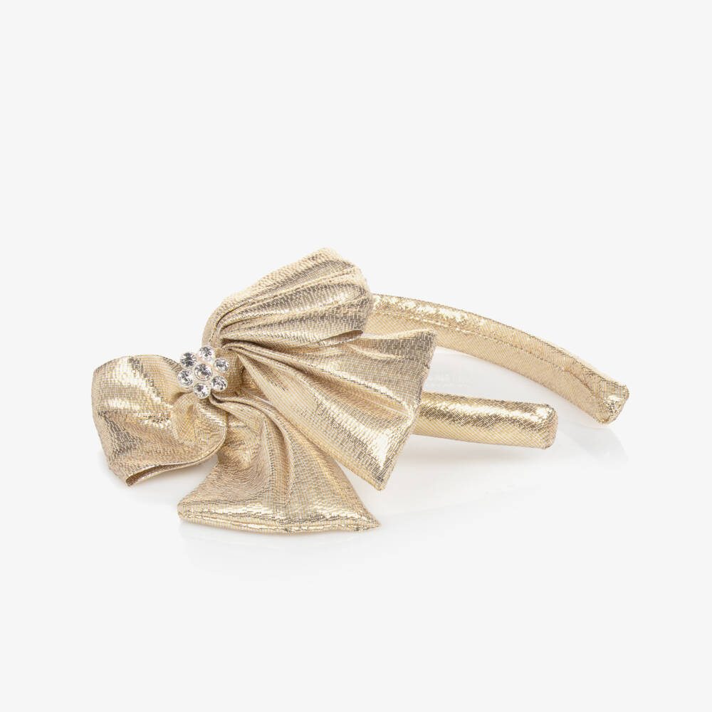 Self-Portrait-عصابة رأس ذهبية لامعة للبنات | Childrensalon Outlet