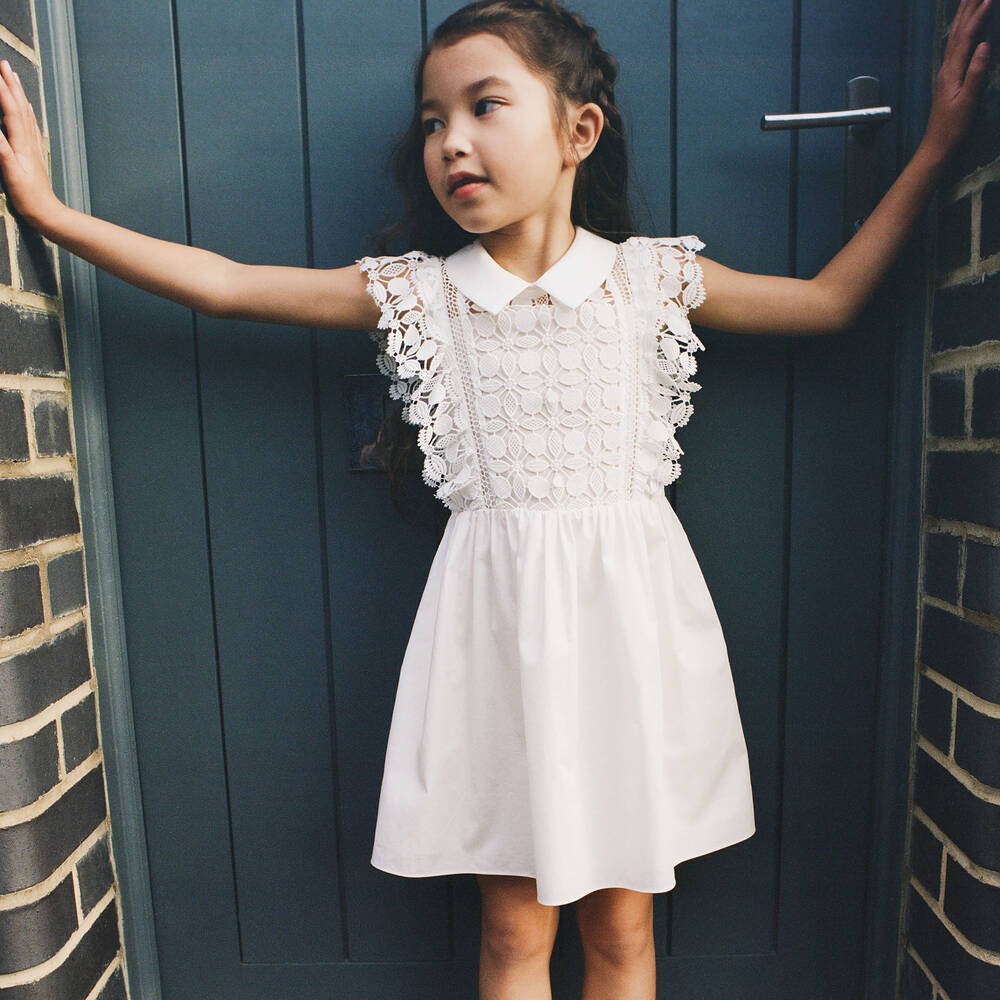 Self portrait deals cutwork mini dress