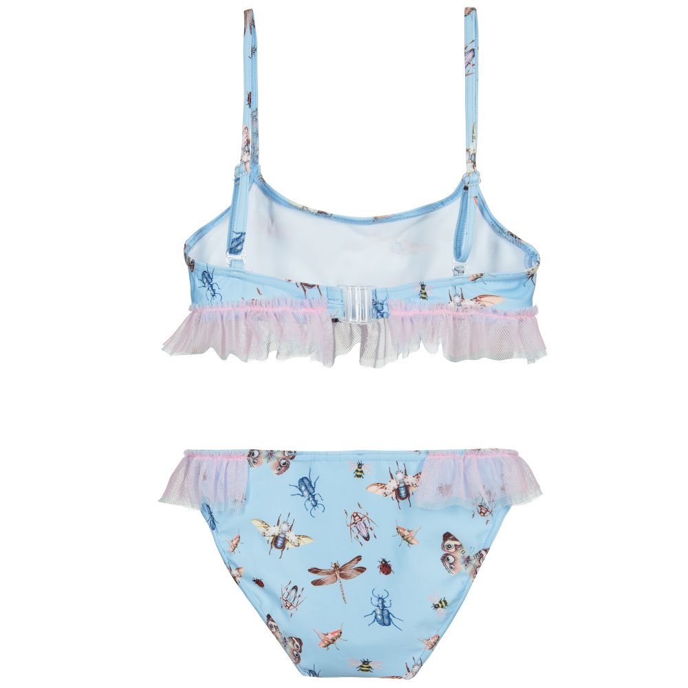 Selini Action-Голубое бикини с принтом в виде насекомых | Childrensalon Outlet