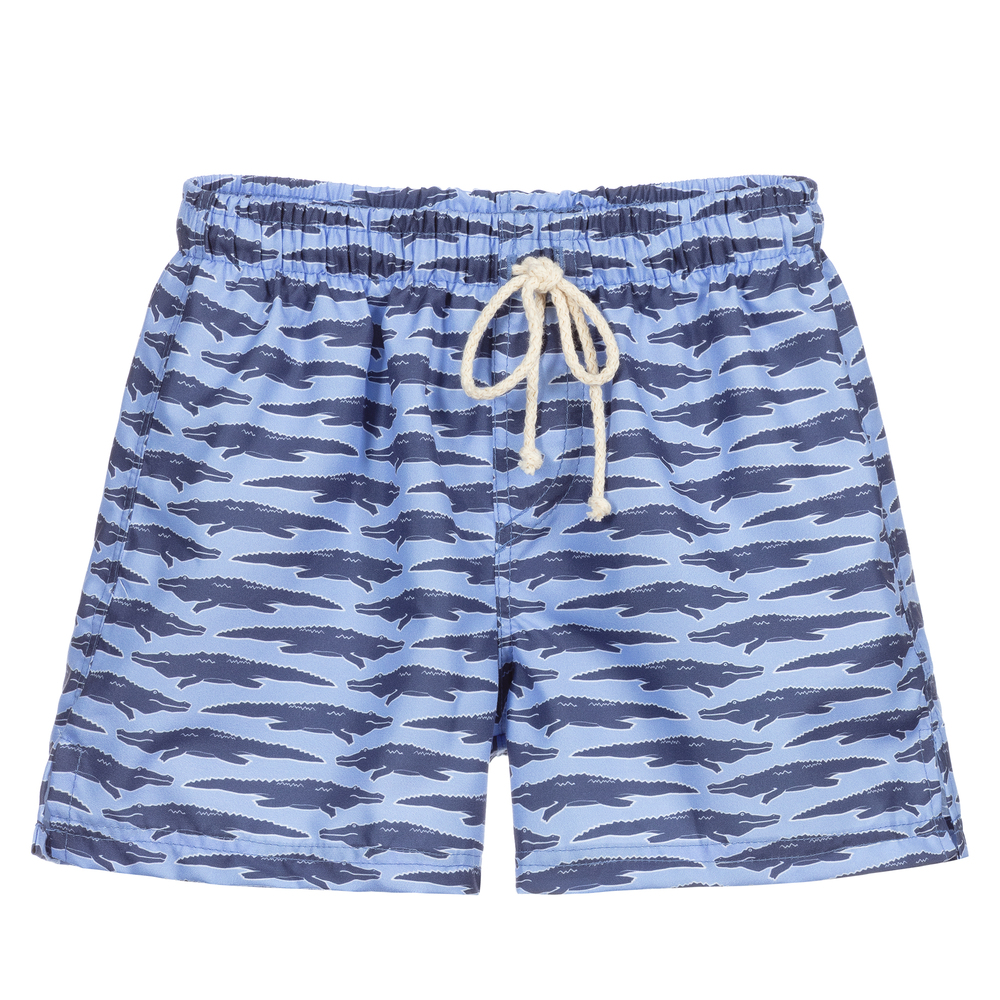 Selini Action - Blue Crocodile Swim Shorts | Childrensalon