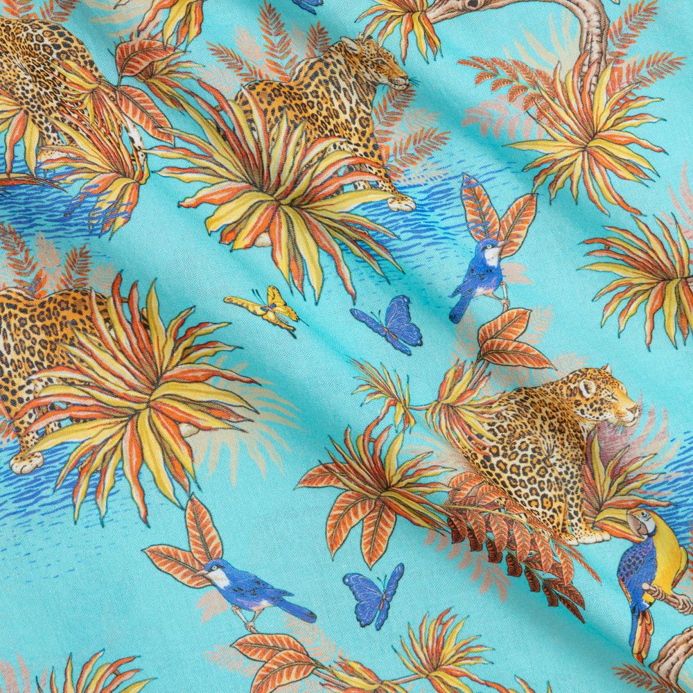 Selini Action-Blue Leopard Print Dress | Childrensalon Outlet