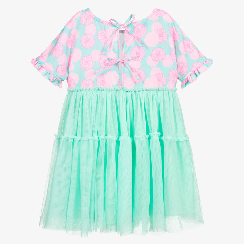 Selini Action-Blue & Pink Floral Dress | Childrensalon Outlet