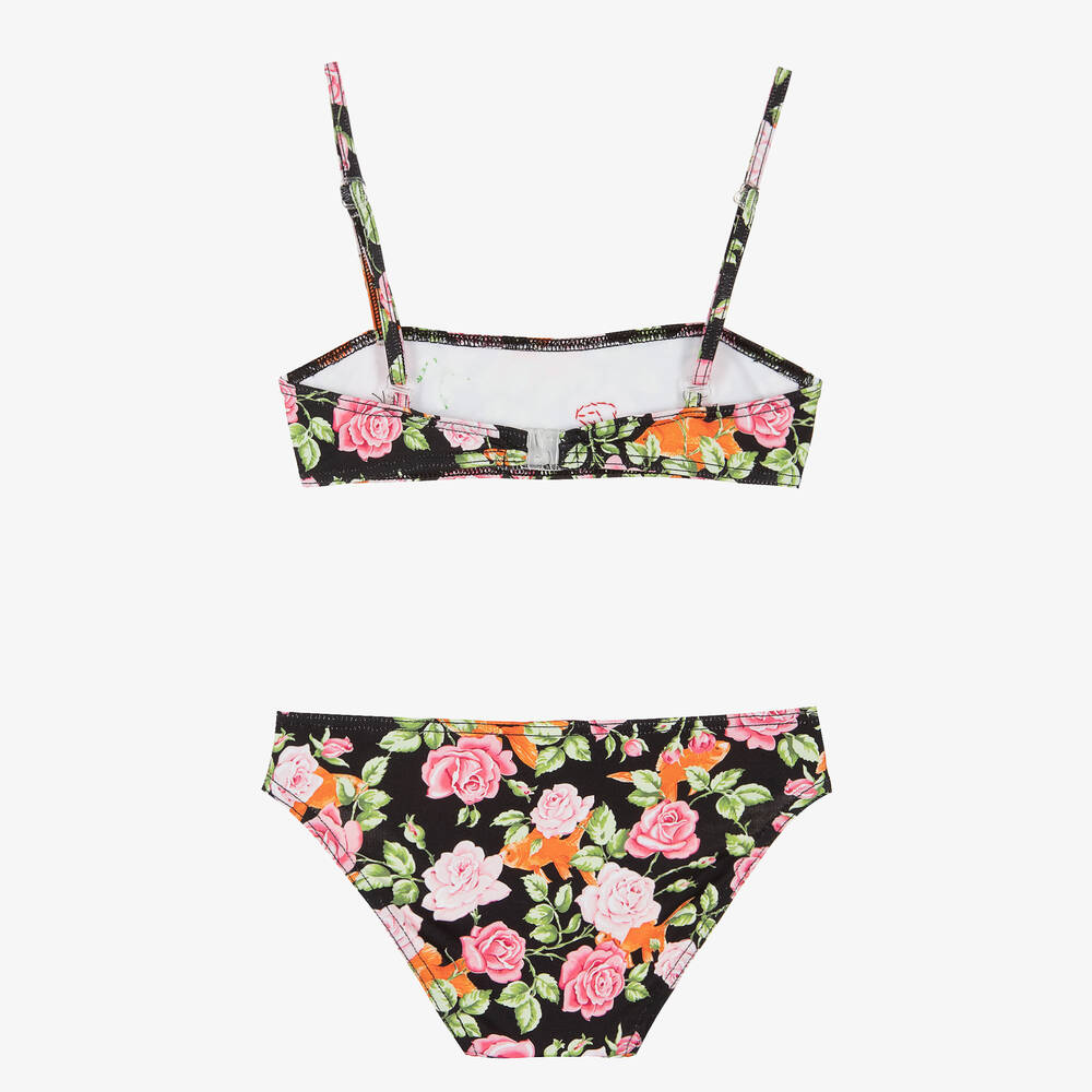 Selini Action-Girls Black Floral Bikini | Childrensalon Outlet