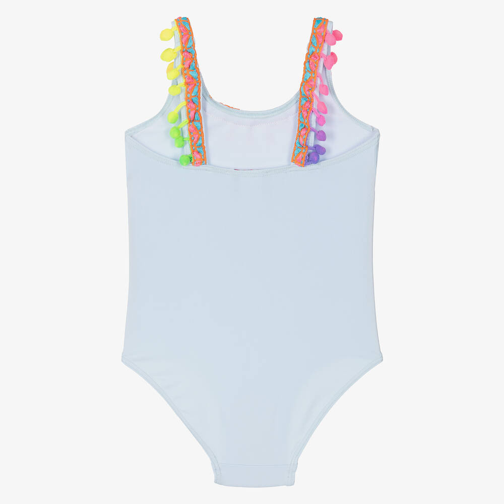 Pom pom one piece swimsuit shop