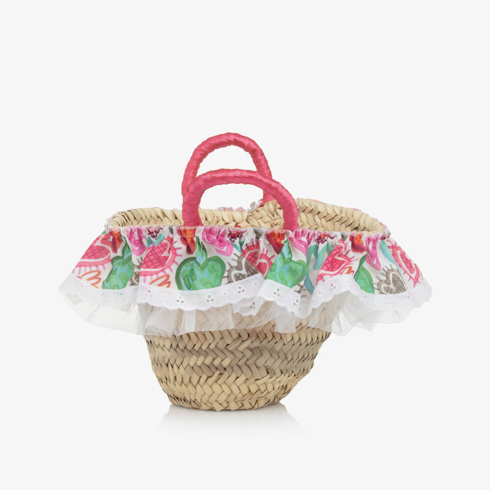 Selini Action-Girls Elegant Beige Woven Handbag | Childrensalon Outlet