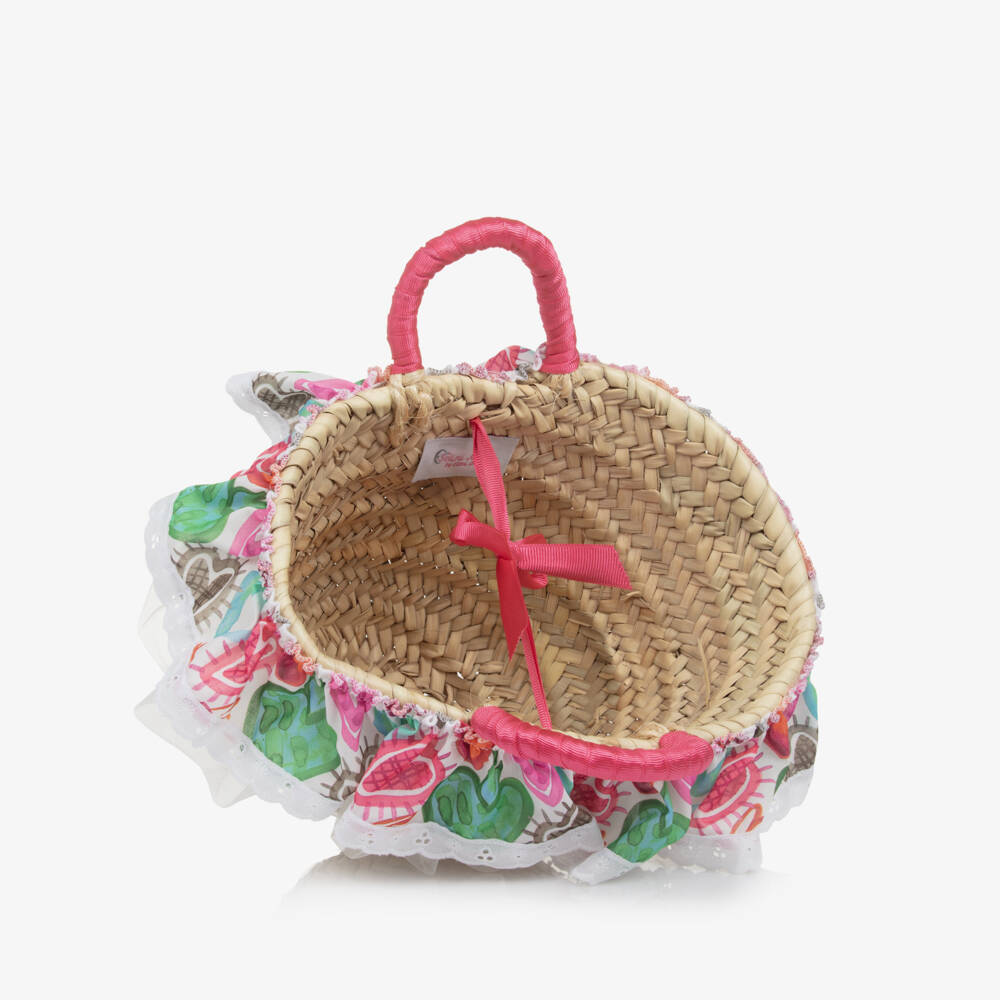 Selini Action-Girls Elegant Beige Woven Handbag | Childrensalon Outlet