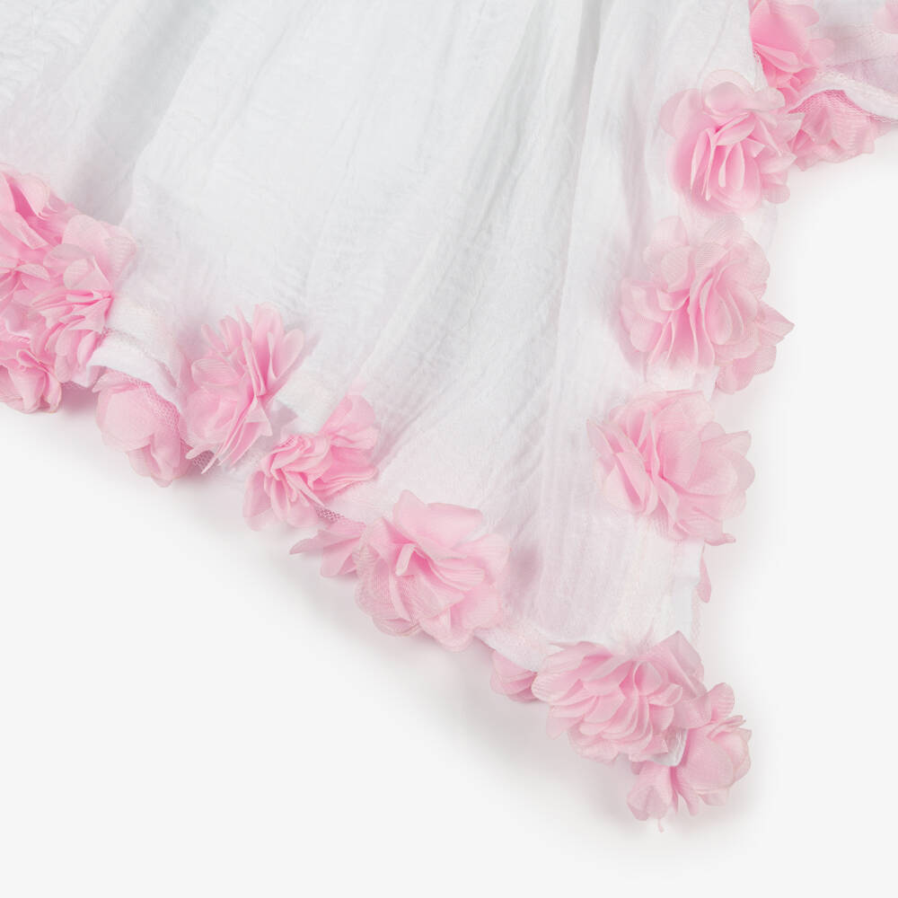 Selini Action-Girls Floral Pink-Trimmed Beachwear | Childrensalon Outlet