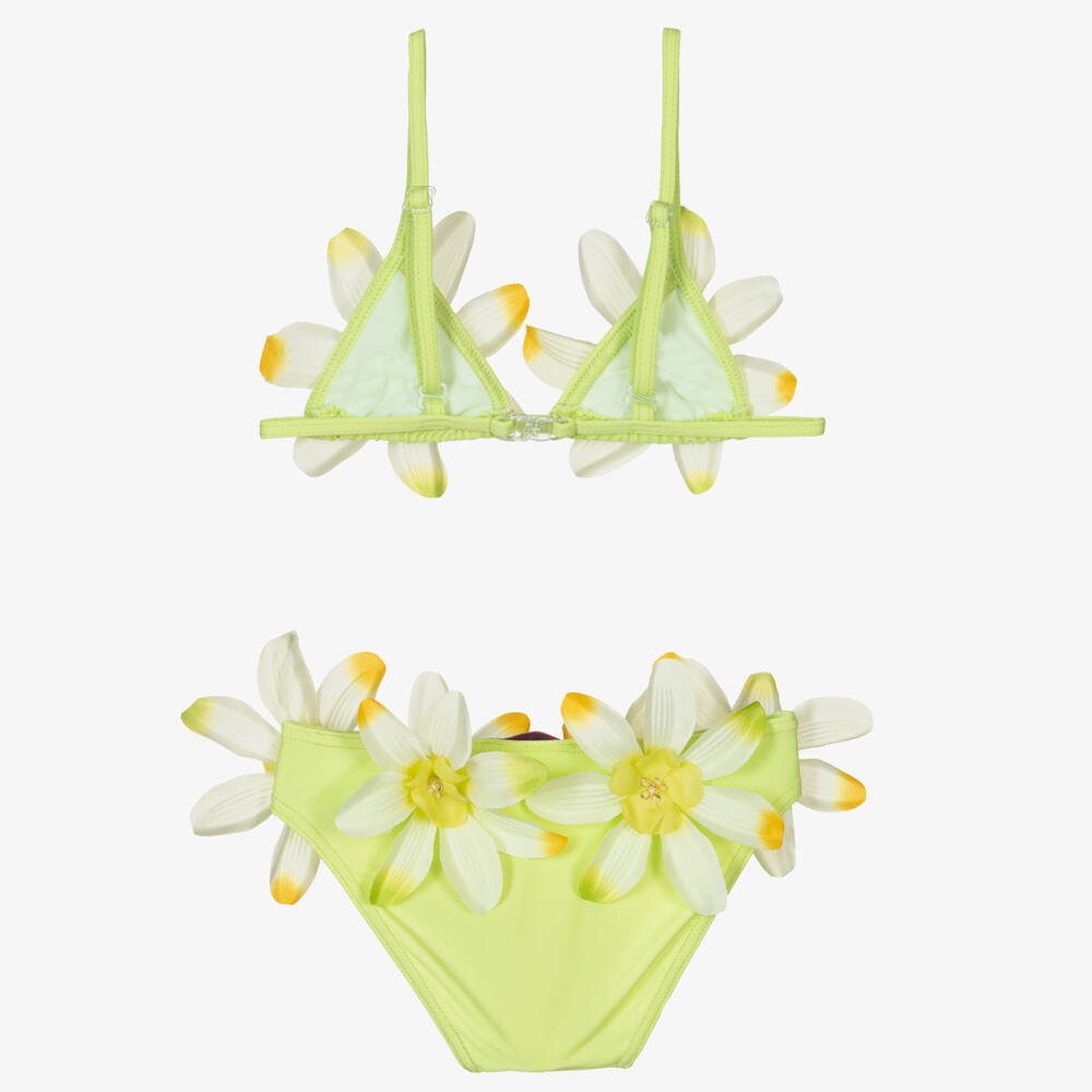 Selini Action-Зеленое бикини с тропическими цветами | Childrensalon Outlet