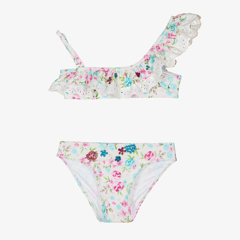 Selini Action-Girls Ivory Floral Bikini | Childrensalon Outlet