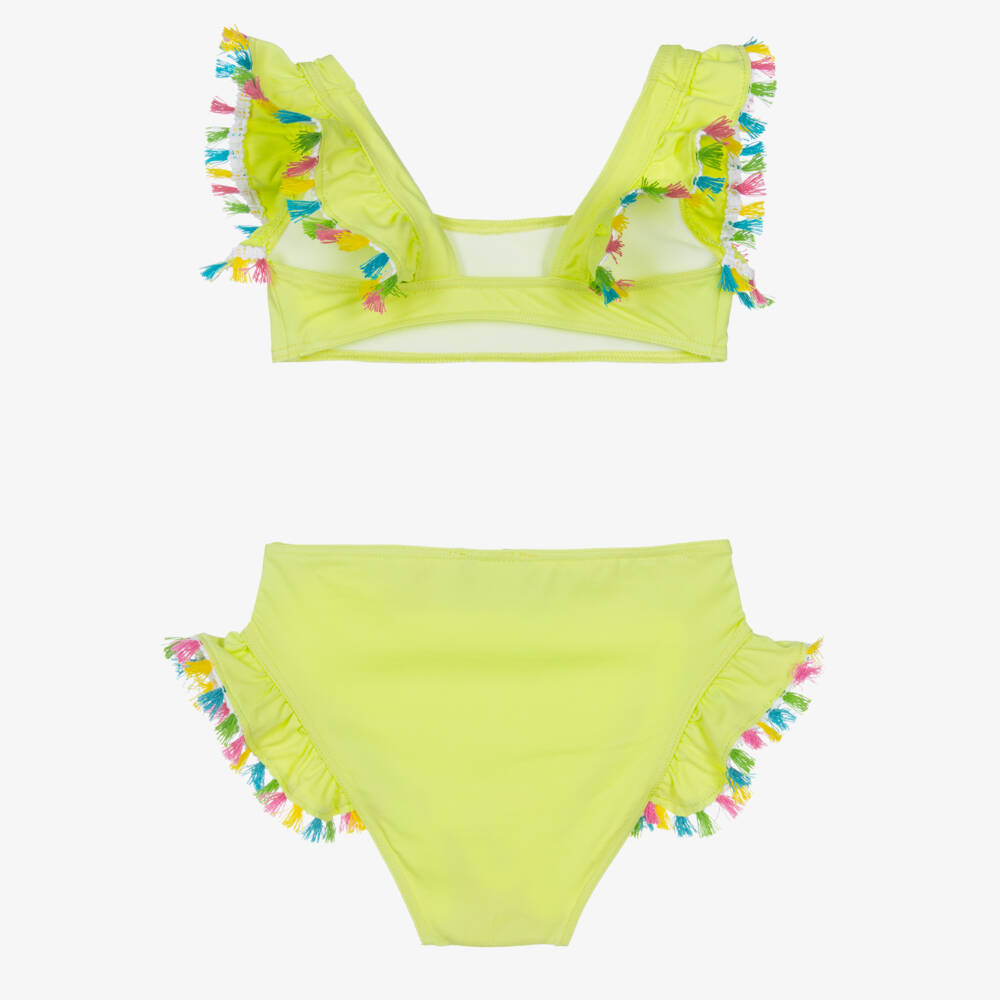 Selini Action-Girls Lime Green Tassel Bikini | Childrensalon Outlet