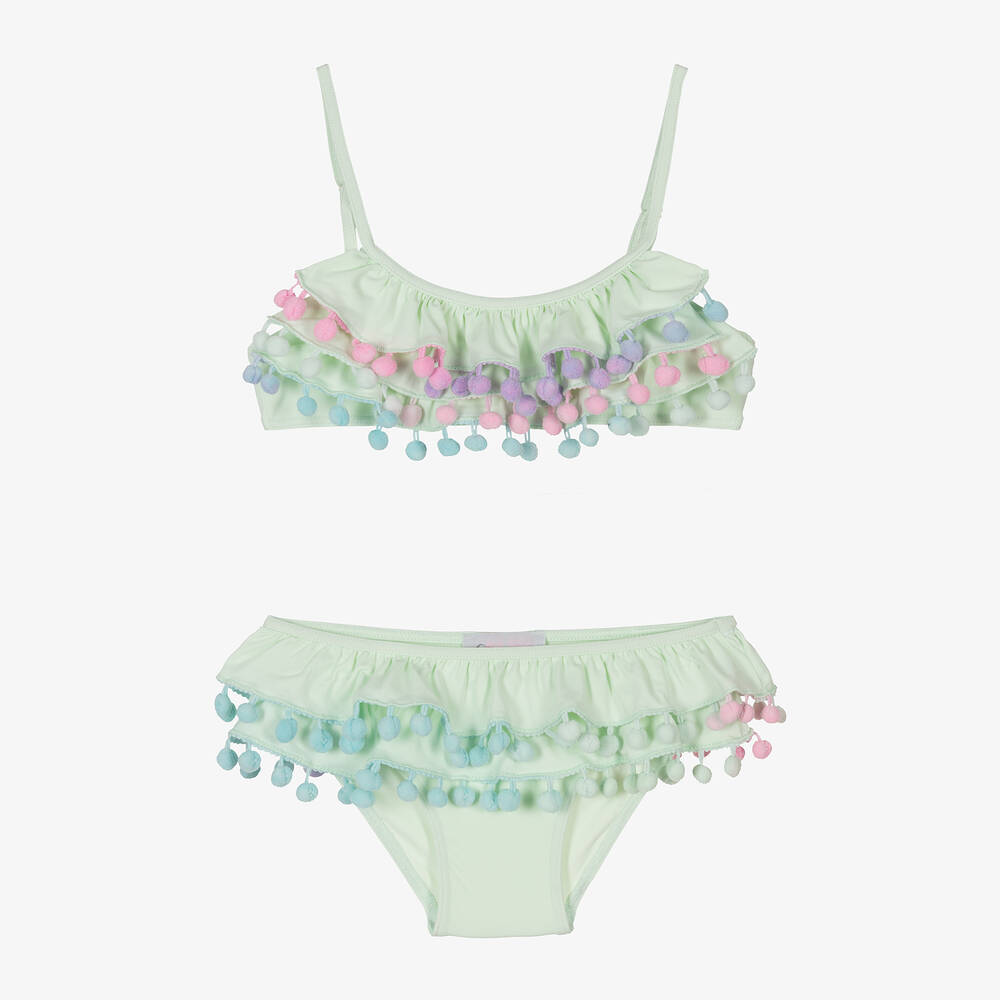 Pink pom pom bikini new arrivals