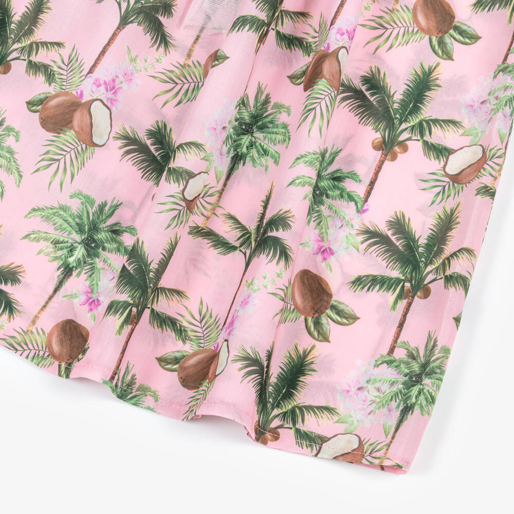 Selini Action-Girls Pink Coconut Print Dress | Childrensalon Outlet