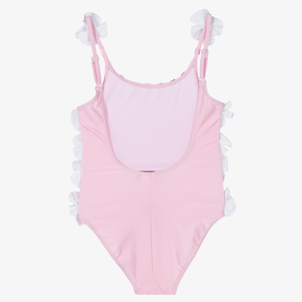 Selini Action-Girls Pink Floral Swimsuit | Childrensalon Outlet
