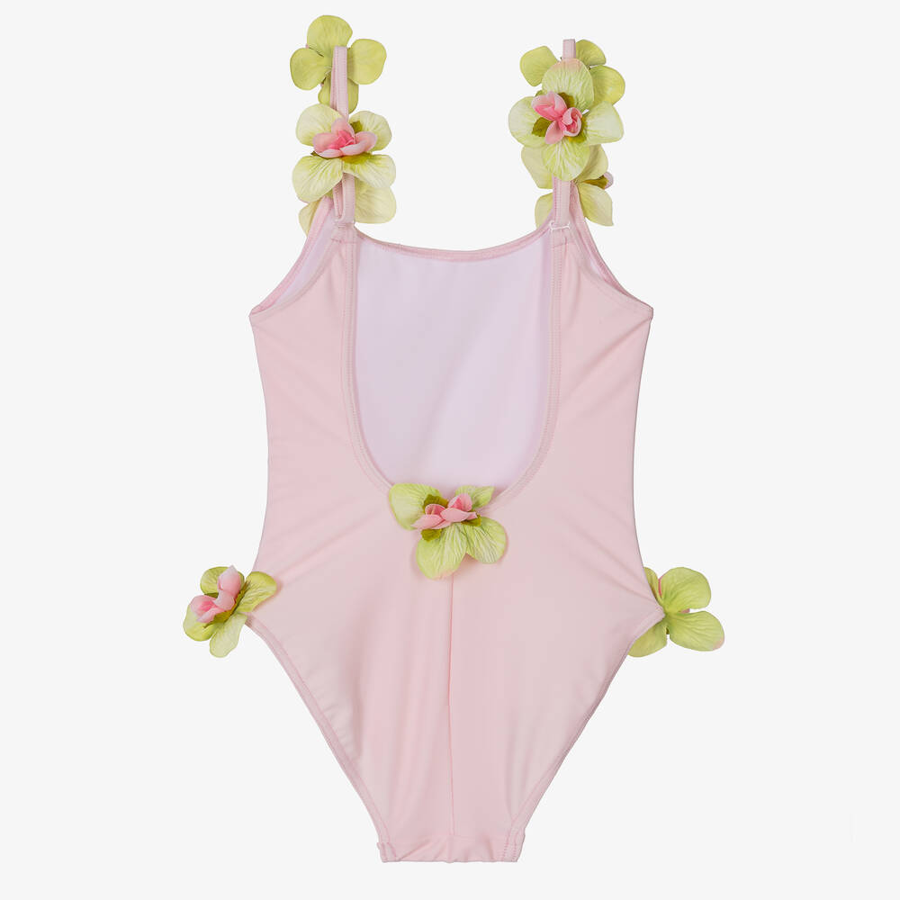 Selini Action-Розовое бикини с аппликацией из цветов | Childrensalon Outlet