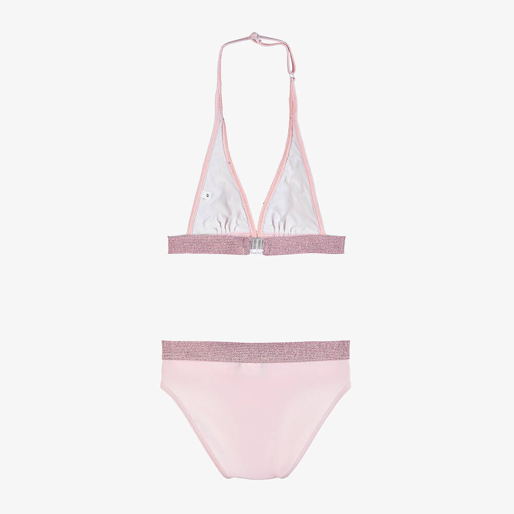 Selini Action-Girls Pink Glitter Star Bikini | Childrensalon Outlet