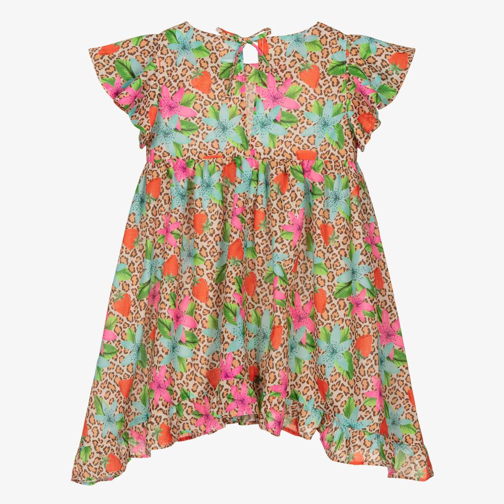 Selini Action-Girls Pink Leopard Print Dress | Childrensalon Outlet